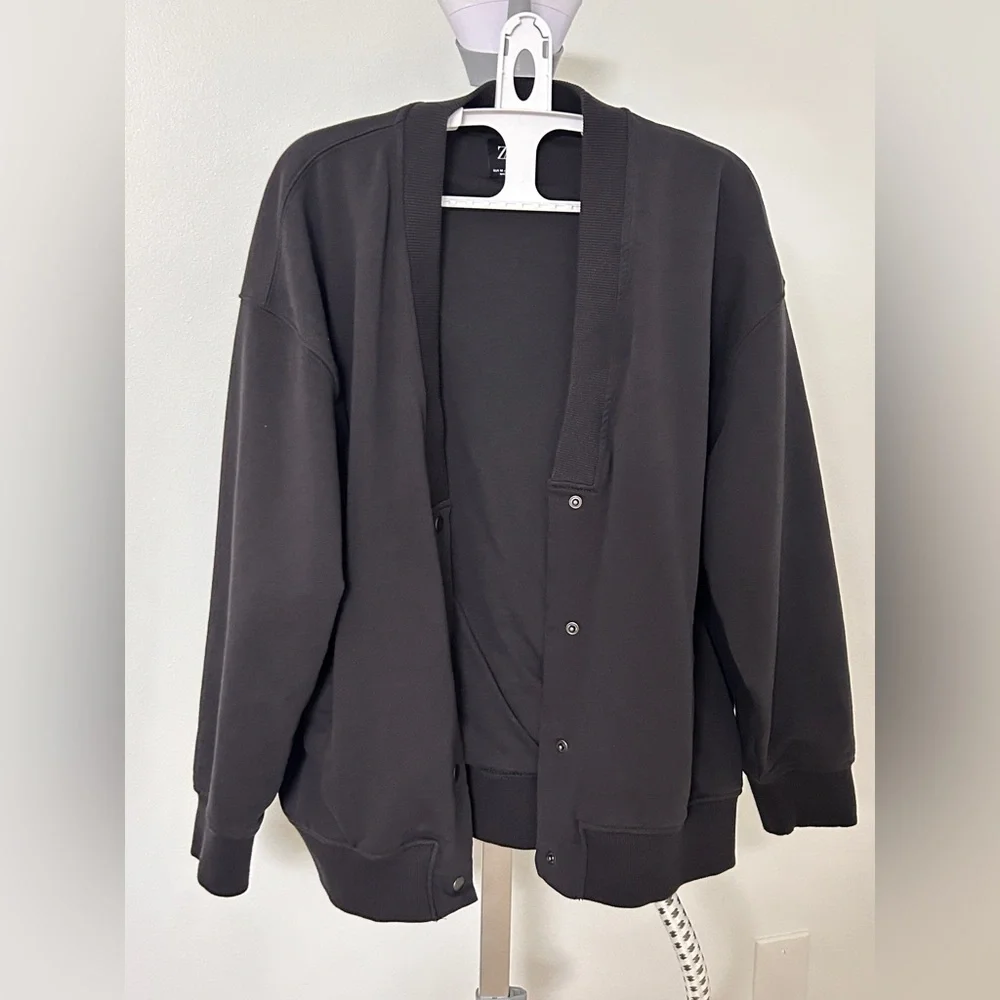 Zara oversized snap bomber jacket - Picture 3 of 7